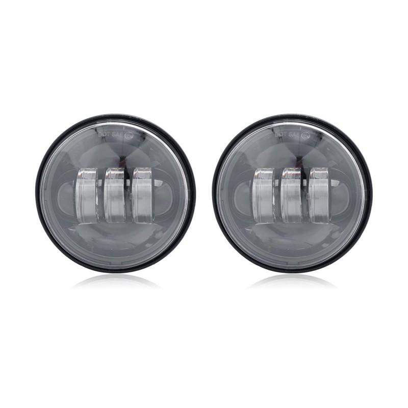 1 Pair 4.5 " Spot Fog Passing Light LED Auxiliary for Harley Davidson