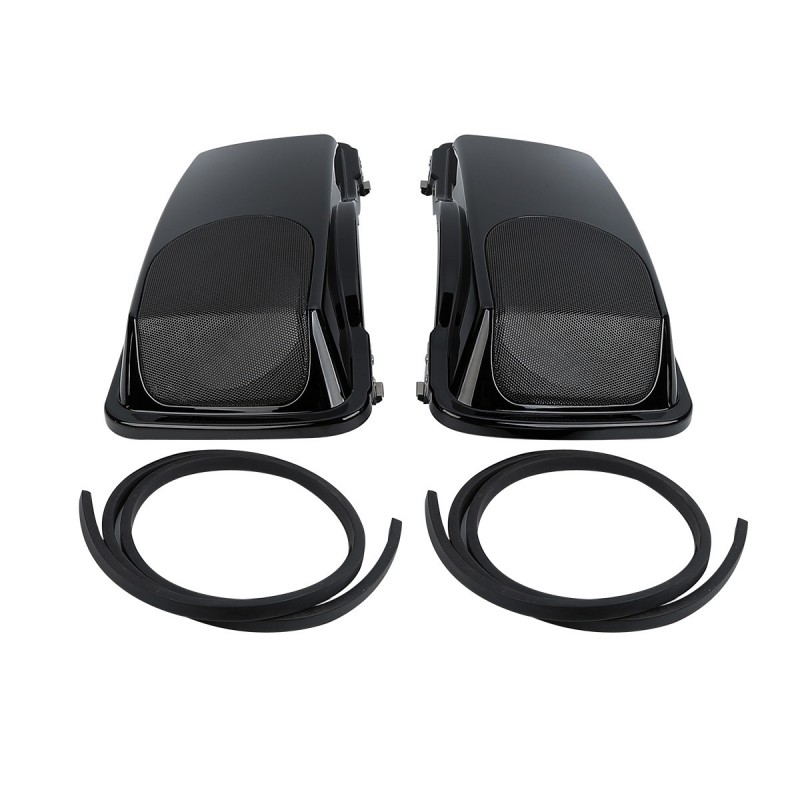 Black 5x7＂Saddlebag Lids For Harley Touring Glide 1993-2013