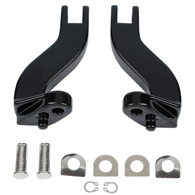 Black Rear Foot Peg Mount Kits For Harley Touring Road Electra Street Glide Road King 1993-2016