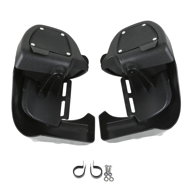 Black Lower Vented Leg Fairing For Harley Touring 1983-2013