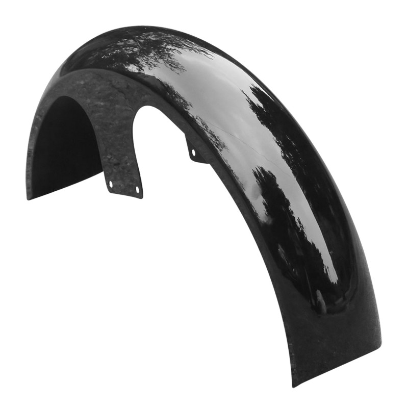 Black 26" Wrap 6" Front Fender For Harley Custom Electra Glide Dyna Softail