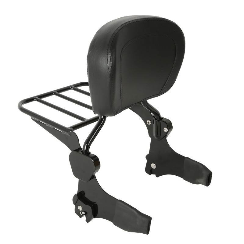 Detachable Backrest Sissy Bar W/ Luggage Rack For Harley Davidson Touring 97-08