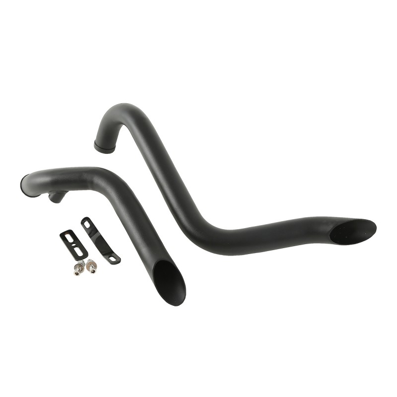Matte Black 1.75" Drag Header Pipes Exhaust For Harley Softail Touring Dyna Sportster